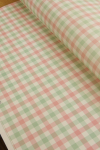 Lime & Pink Plaid Wrapping Paper